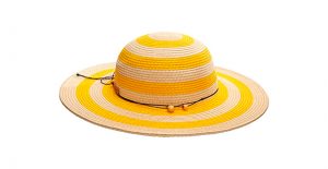 chapeu de palha amarelo